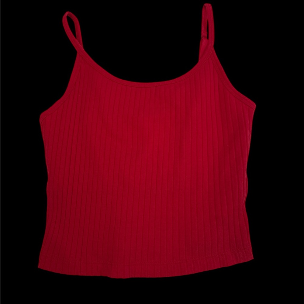 Old Navy Red Ribbed Camisole